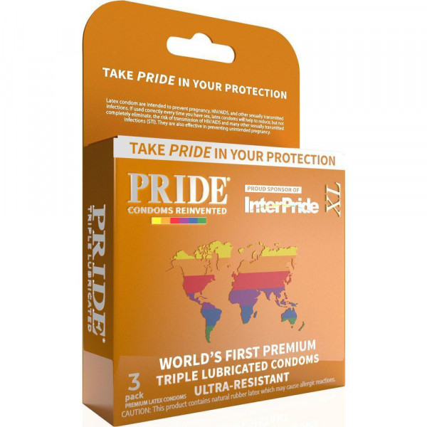 Pride XL Large Size Condoms | 3-Pack