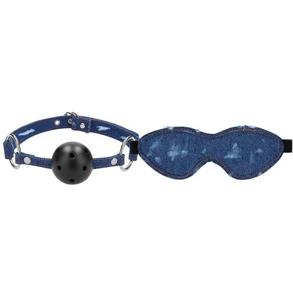 Ouch Tough Denim Style Bondage Kit