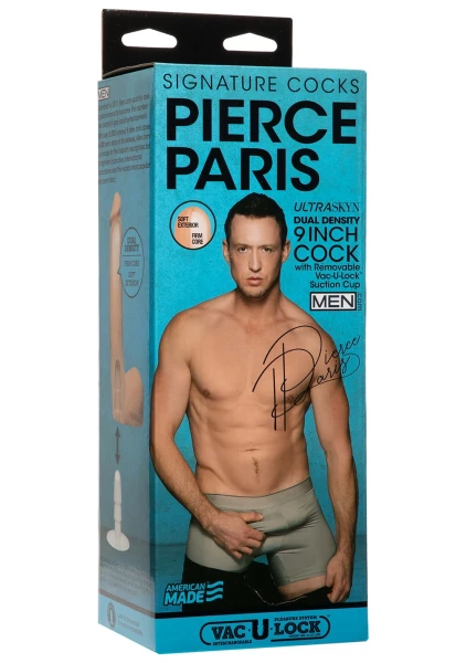 Signature Cocks - Pierce Paris 9" ULTRASKYN™ Cock with Removable Vac-U-Lock™ Suction Cup