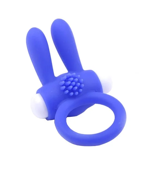 Cockring With Rabbit Ears Blue