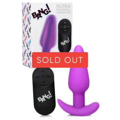 Bang Ultra Powerful Vibrating Butt Plug With Remote
