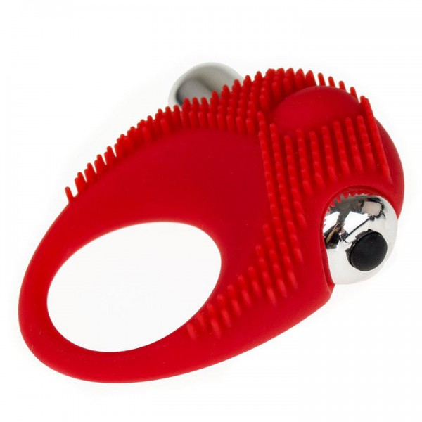 Bondara Red Silicone 10 Function Vibrating Cock Ring