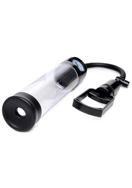 Size Matters Trigger Penis Pump with Built-in Pressure Gauge