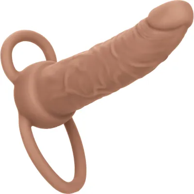 Performance Maxx Rechargeable Vibrating 5 5 Silicone Dual Penetrator Chocolate