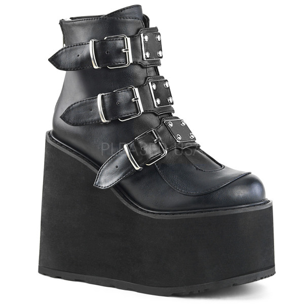 5 1/2 inches PF Ankle Boot w/ 3 Buckle Straps, Back Zip — image 5 of 8