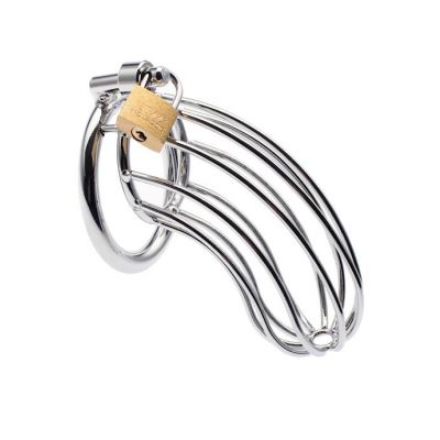 Kink Range Jail Chastity Cage 45mm Silver 45mm