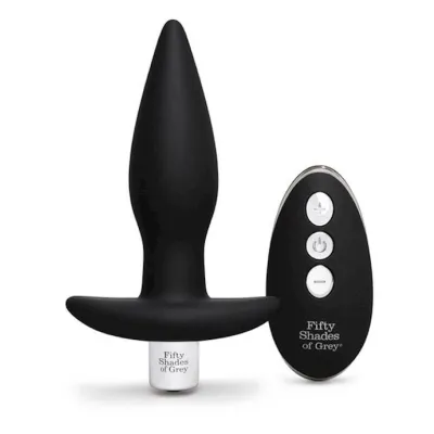 Fifty Shades Of Grey Relentless Vibrations Remote Control Butt Plug 4 5 Inch Black 4 5 Inch