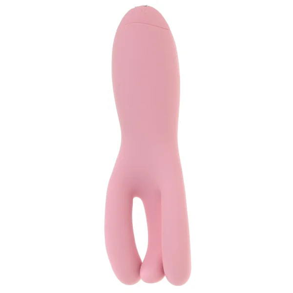 Satisfyer Threesome 4 Rechargeable Waterproof 12-Function App Enabled Dual Stimulation Vibrator - Pink