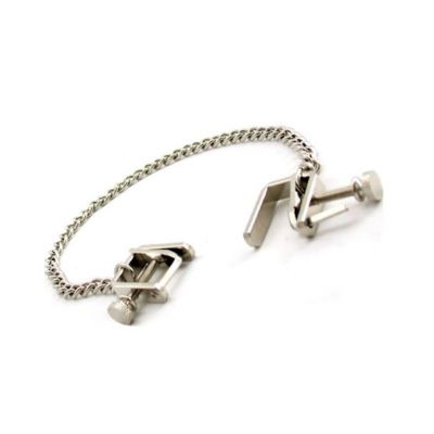 Twist Me Nipple Clamps Silver One Size
