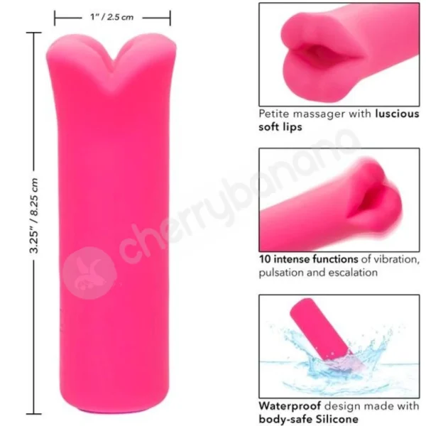 Kyst Lips Pink Ultra-Plush Liquid Silicone Clit Vibrator
