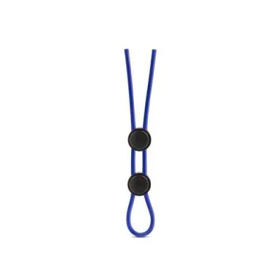 Stay Hard Silicone Double Loop Cock Ring Blue