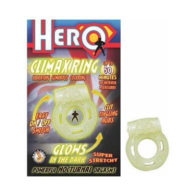 Hero Climax Vibrating C Ring Glow In The Dark