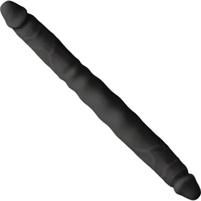 Colours Double Pleasures Black Silicone Double Dildo