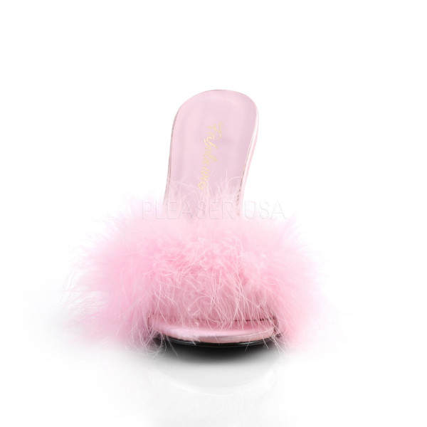 4 inches Heel Marabou Slipper — image 14 of 16