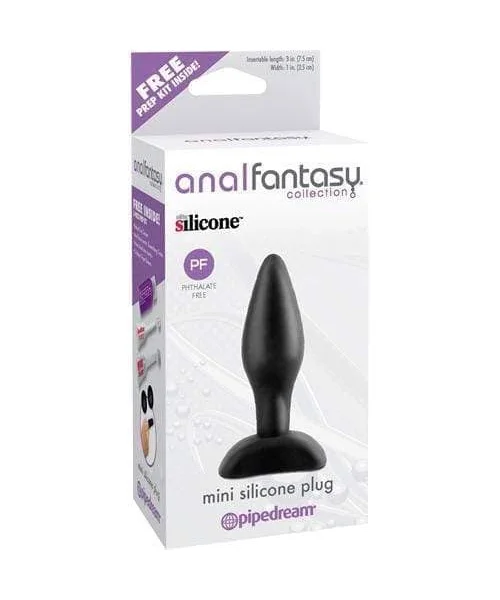 Anal Fantasy Collection Mini Silicone Plug - Black