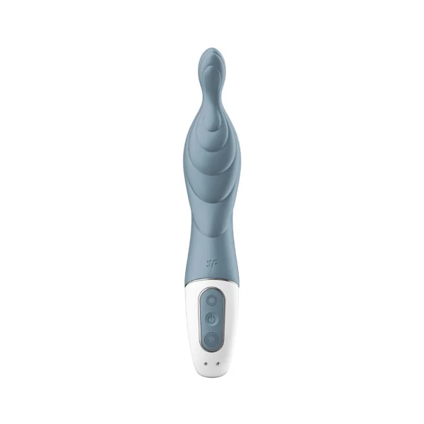 Satisfyer A-Mazing 1 Rechargeable Waterproof 12-Function A-Spot Vibrator - Blue