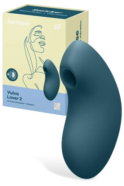 Satisfyer Vulva Lover 2 Air Pulse Clitoral Stimulator with Vibration