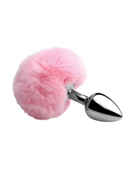 Fluffy Bunny Tail Anal Plug - 5 Inch