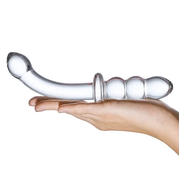 Glas 8-inch Ribbed G Spot Glass Dildo