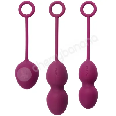 Svakom Nova Purple Silicone Kegel Exercise Balls 3pk