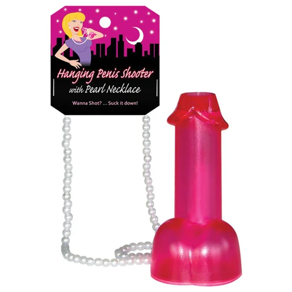 Hanging penis shooter w/pearl necklace — image 4 of 4