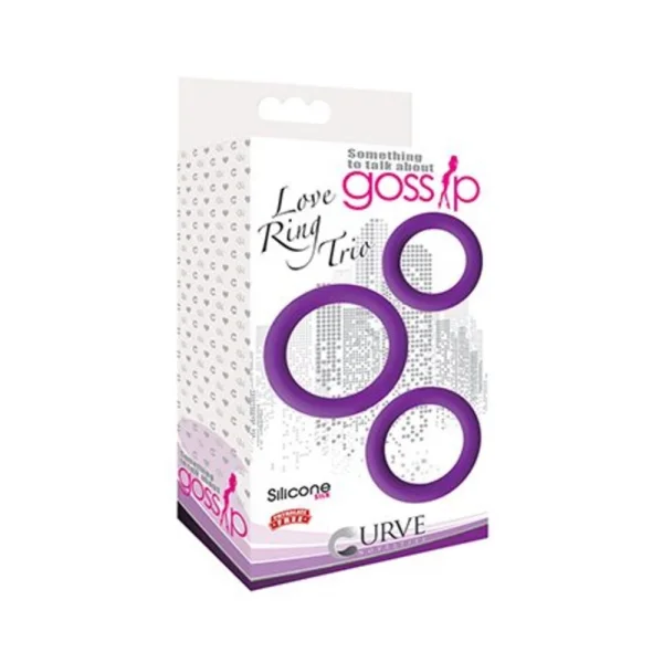 Gossip Love Ring Trio 3 Rings Set — image 7 of 14