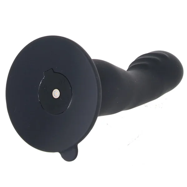 Impressions Amsterdam Rechargeable Waterproof Silicone G-Spot Suction Cup Vibrator By Blush - Black