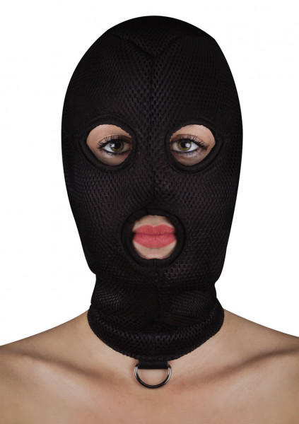 Extreme Mesh Balaclave with D-Ring - Hardcore bondage toys