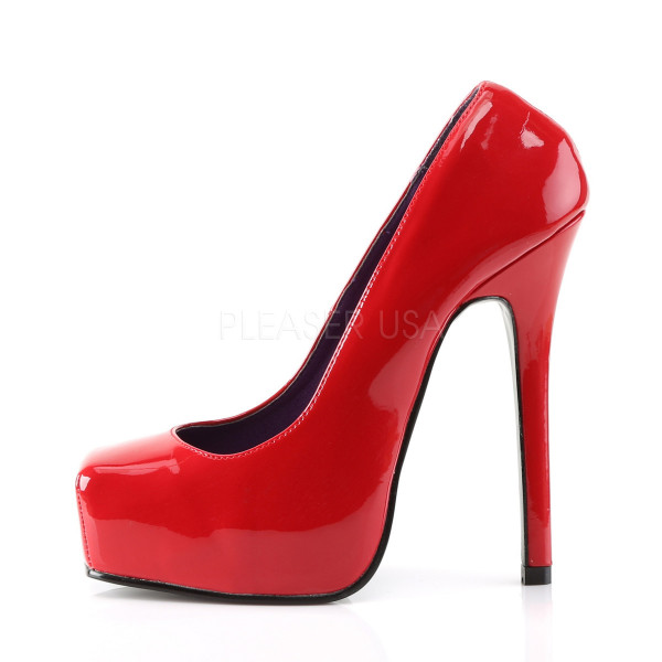 BONDAGE-01 - 5 1/2" Heel, 1" Hidden P/F Square Toe Pump
