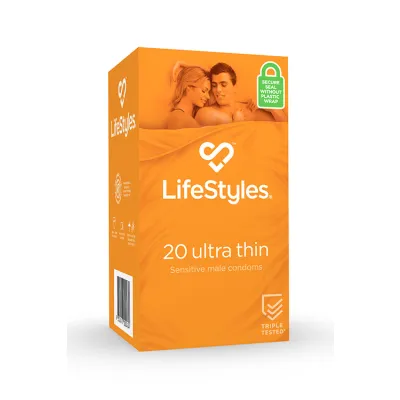 Lifestyles Ultra Thin Condoms 20 Pack
