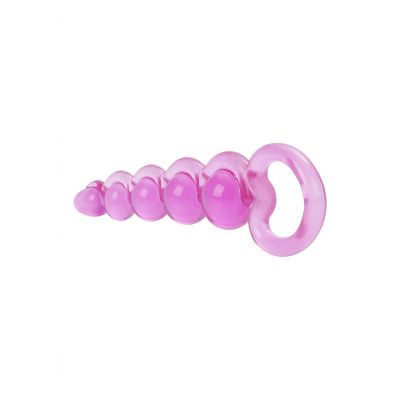 Basic Essentials 174 Beaded Probe Pink Big Anal Beads