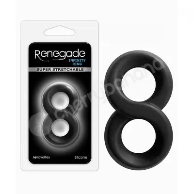 Renegade Infinity Black Cock Ring