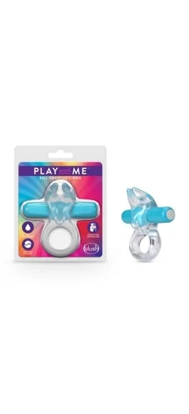 Blush - Play with Me - Bull Vibrating C-Ring - Blue