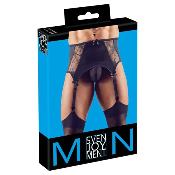Svenjoyment Lace Men's Suspender Belt