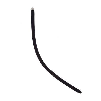 Kink Range Silicone And Stainless Steel Urethral Sound 9 8 Inch Black silver
