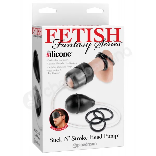 Fetish Fantasy Series Black Suck N' Stroke Head Pump
