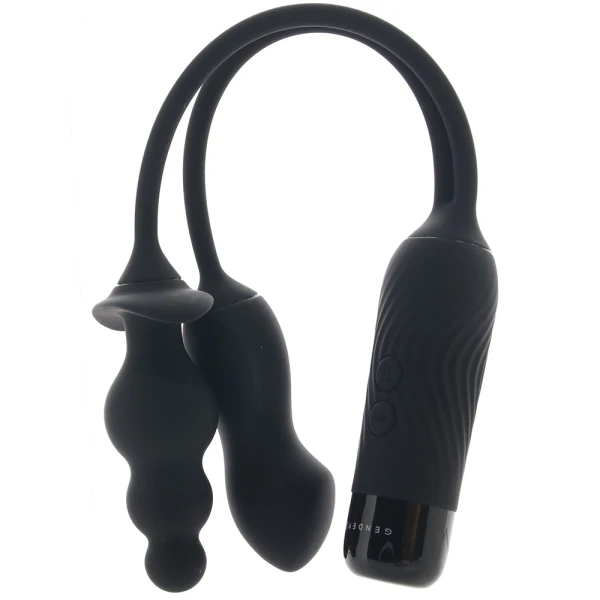 Gender X Double My Pleasure Rechargeable Waterproof Silicone Vibe & Plug Combo