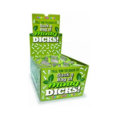 Suck A Bag Of Minty Dicks 5 pack 100 piece Display