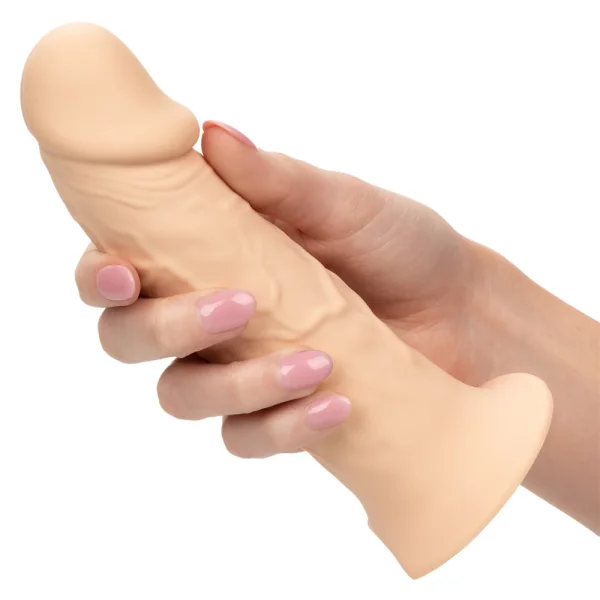Performance Maxx Life-Like Silicone 7" Hollow Penis Extension With Harness By CalExotics - Vanilla