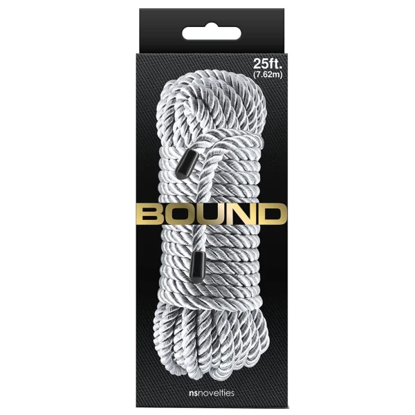 Bound Rope By NS Novelties 25 Feet - Silver