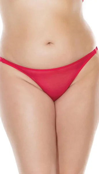 Seductive Red Bow Back Thong Panty