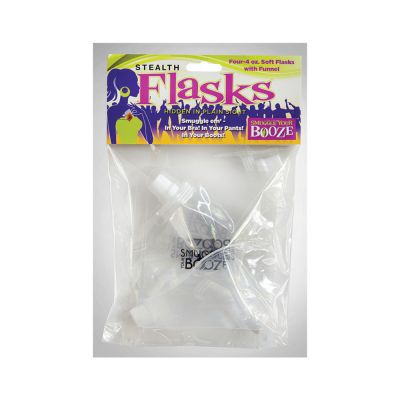 Stealth Soft Flask With Funnel 4 Pack 4oz