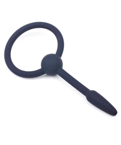 Ultra Thin Silicone Cum Thru Penis Plug with Ring