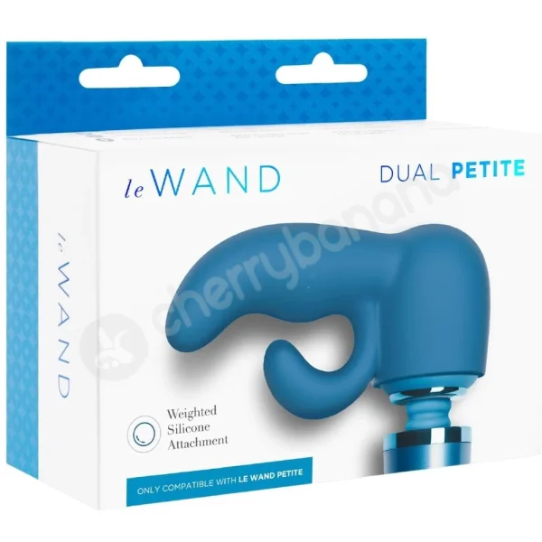 Le Wand Dual Petite Silicone Attachment For The Le Wand Petite Massager - Blue