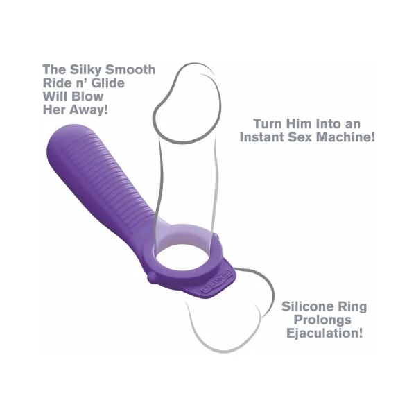 Fantasy C-Ringz Ride N Glide Couples Ring Purple