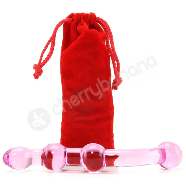 Adam & Eve Double Trouble Pink Glass G Dildo