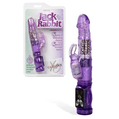 California Exotic Jack Rabbit Petite 8 5 Rotating Beaded Rabbit Vibrator