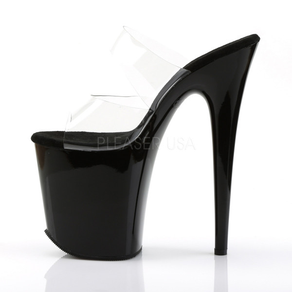 FLAMINGO-802 - 8" Heel Two Band Platform Slide — image 7 of 8