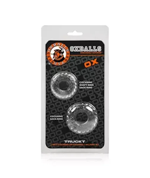 Truckt 2-pack Cockring Set - Clear — image 4 of 4