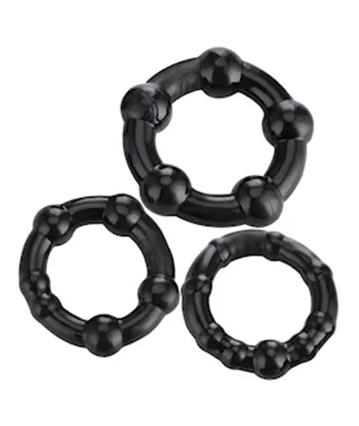 Cock Ring Set  - Black — image 2 of 2